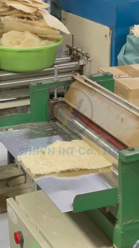 Loofah compression machine reducing shipping volume