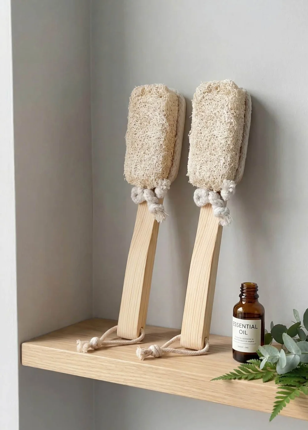 Wooden-Handle Back Scrubber